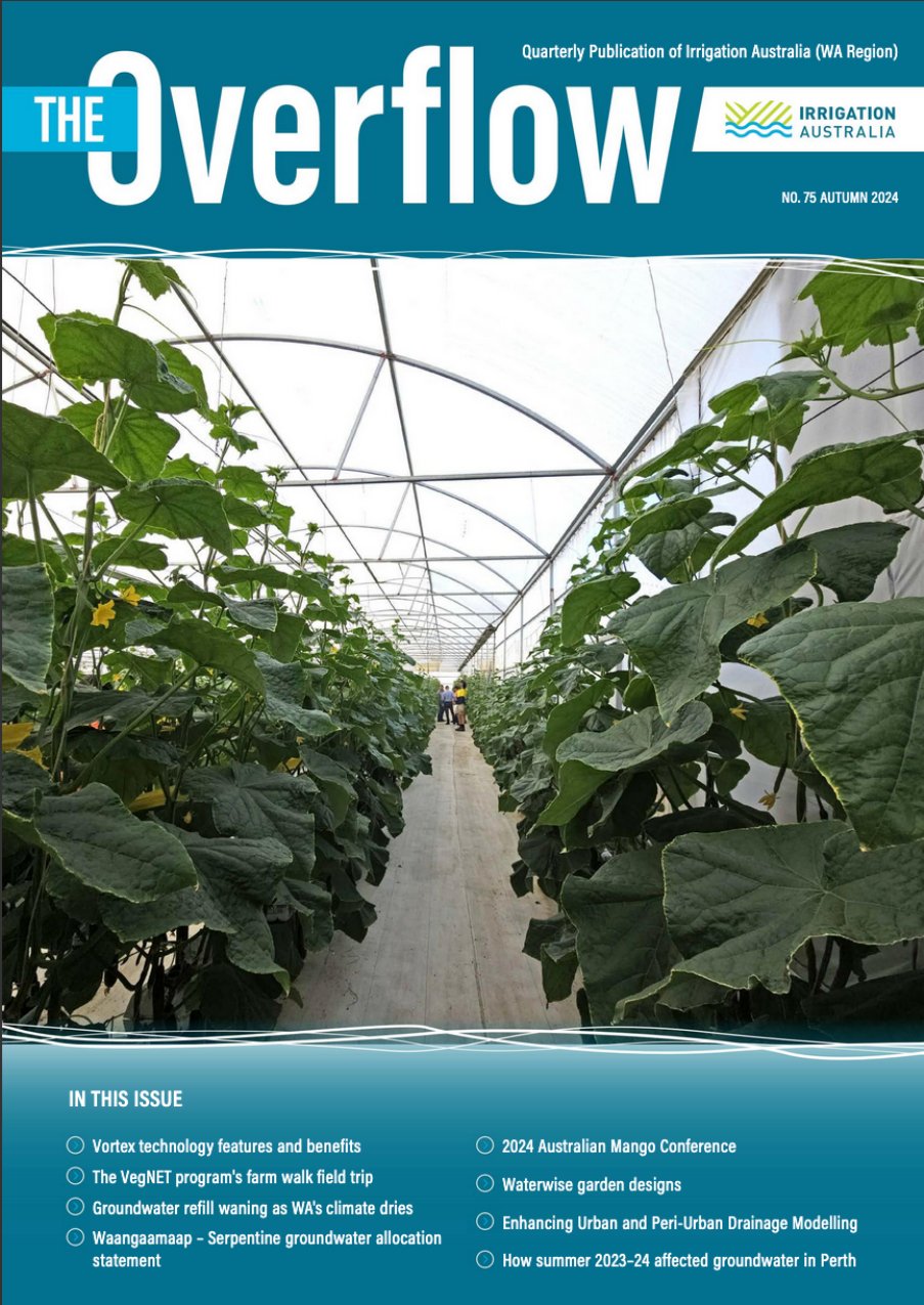 The Overflow, Irrigation Australia (WA Region), No. 75, Autumn 2024 cover